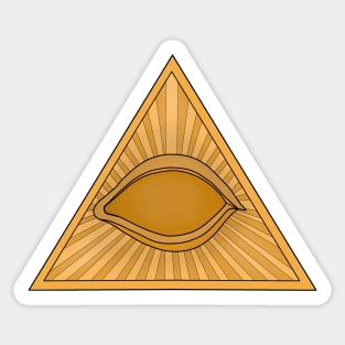 All Seeing Eye of Providence Freemasonry Eye of God Illuminati Sticker